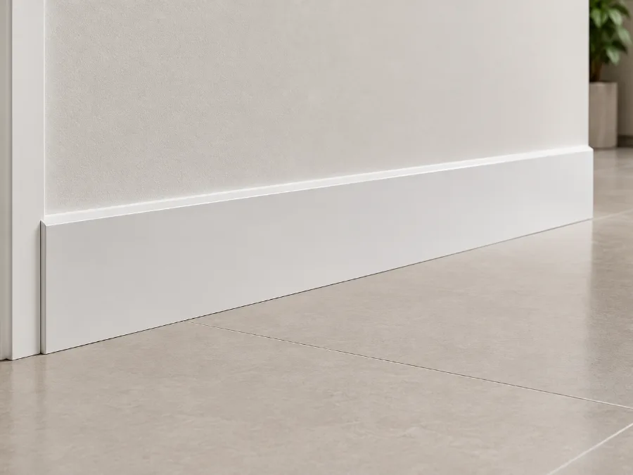 Rodapé para proteção de parede em ambiente industrial